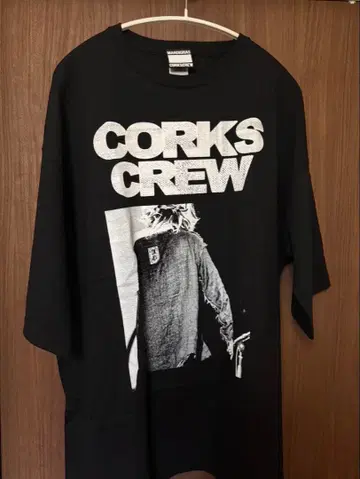쿠로유메 CORKSCREW 티셔츠 XL 블랙 Big Silhouette
