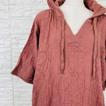 누아르 더블 거즈 후드티 원피스 후드 부착 L [1854-19]