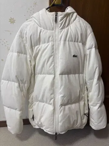 LACOSTE 다운 자켓 화이트