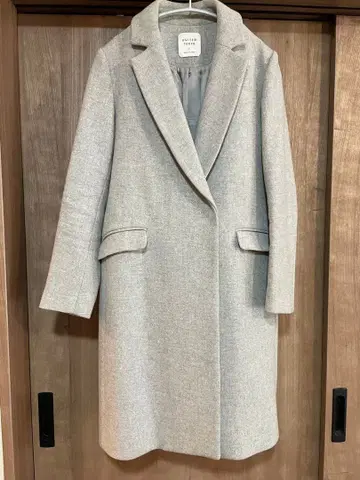 UNITED TOKYO 체스터 코트 사이즈 2 라이트 그레이