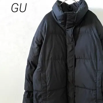 GU 히트 패디드 오버사이즈 블루종 OSC 하이넥 포켓 부착