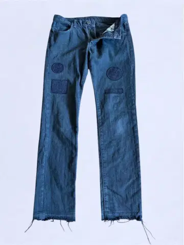 넘버나인 하트기 블랙 데님