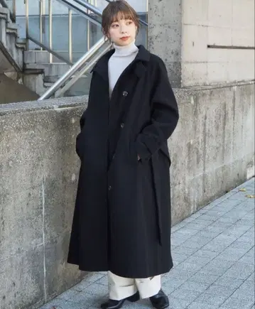 [택 포함 새상품] tiptop 2WAY 스텐칼라 롱 코트 L 사이즈