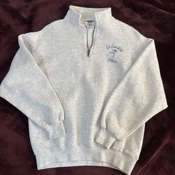 JERZEES 하프 지퍼 맨투맨