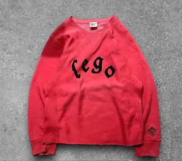 00's LEGO 리버스 위브 맨투맨 앞V 페이드 플로키