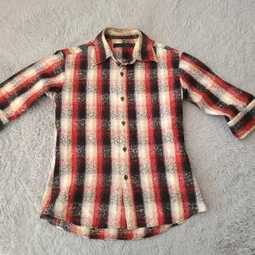 FRIGA 긴팔 셔츠 44 빨검 체크