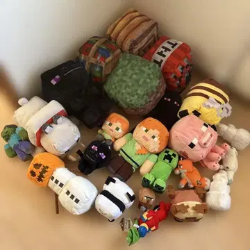 마인크래프트 봉제 인형 세트