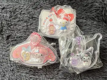키티 쿠로미 마이멜로디 패키지 참 3종 세트 산리오 캐릭터즈