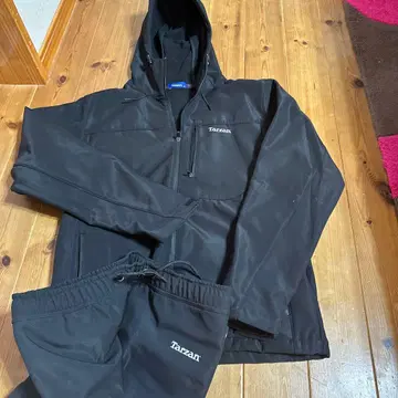 타잔 후드 부착 자켓 팬츠 세트