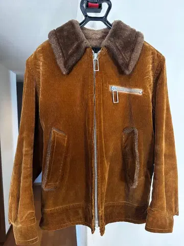 브라운 코듀로이 플리스 자켓