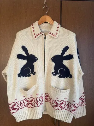 GU rokh 풀 집업 니트 자켓