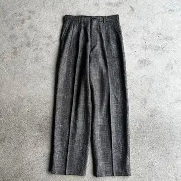 90s JUN MEN 울 슬랙스 체크 팬츠 울 팬츠 구제 의류