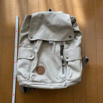 그레이 캔버스 백팩