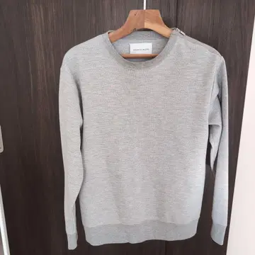 ADAM ET ROPE 그레이 크루넥 맨투맨