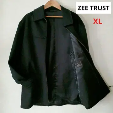 새상품급 ZEE TRUST 캐시미어 혼방 하프 코트 블랙 자켓 블루종