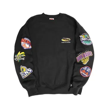 Ben Davis 맨투맨 와펜 블랙