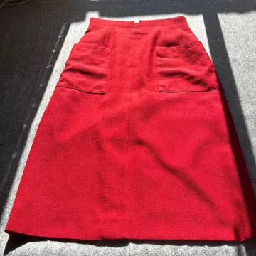 SHIPS 빨간색 타이트 스커트