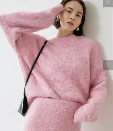 Whim Gazette 슐리 알파카 풀오버 핑크 니트