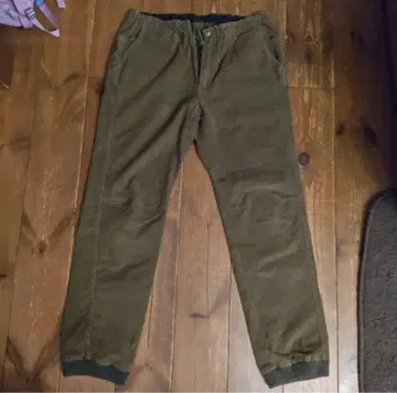 카키 코듀로이 치노 팬츠