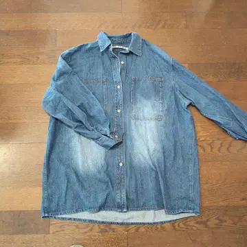 완판템 니코앤드 튜닉 기장 데님 셔츠