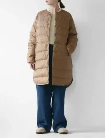 오르치발 라이트 다운 코트 카멜