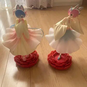 리제로 렘과 라무 피규어