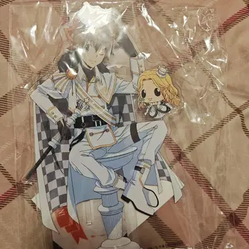 리본 BIG 아크릴 스탠드 캔뱃지 복권 골드