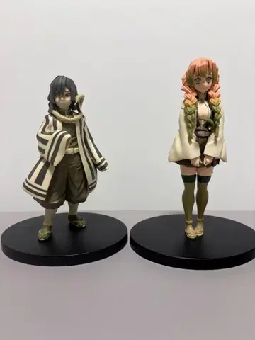 귀멸의 칼날 칸로지 미츠리 & 이구로 오바나이 피규어 2체 세트