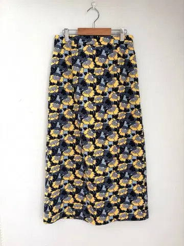 핀레이슨 I라인 꽃무늬 롱 스커트