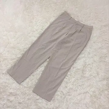 FRAMeWORK 캐주얼 팬츠 센터 프레스 라이트 베이지 심플