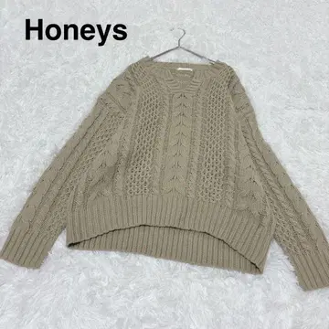 [ 그라시아 ] 긴팔 골지 짜임 케이블 니트 스웨터 L 풀오버 울 혼방