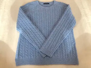 새상품급 [ USED ] 투모로우랜드 맥피 울 캐시미어 케이블 니트