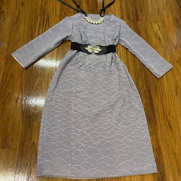 기모노 아마추어 리메이크 원피스 호몬기 탁한 보라색 시치고산 포멀