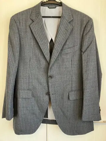 아자부 테일러 JET CRUISE 그레이 스트라이프 비즈니스 정장