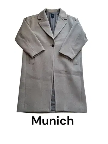Munich 체스터 코트 롱 코트 그레이지 계열