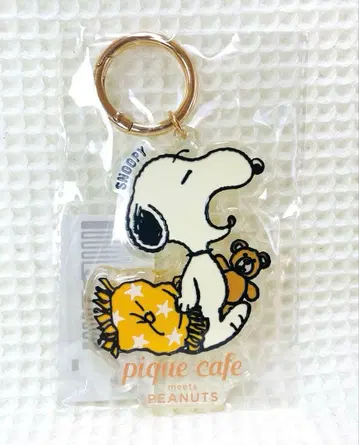 젤라또피케 PEANUTS 오리지널 아트 아크릴 키체인 베이지