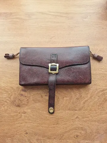 최종 가격 [ 상태 좋음 ] 올드 맨즈 테일러 가죽 장지갑 반년 사용