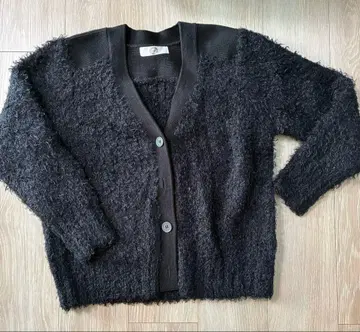 블랙 니트 가디건 M-L 사이즈