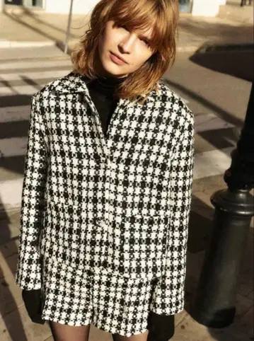 H&M 하운드투스 체크 자켓 셋업