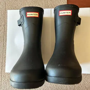 HUNTER 블랙 레인부츠