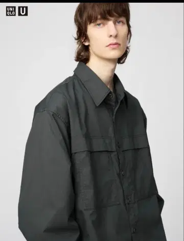 유니클로 U 유틸리티 오버 사이즈 셔츠