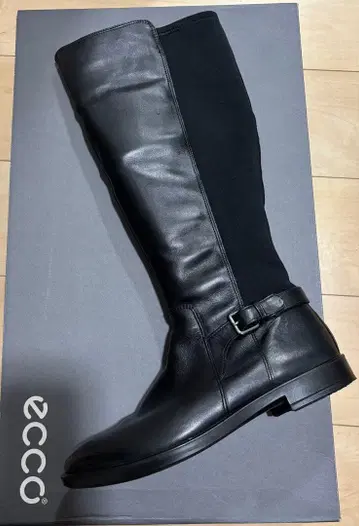 ecco 블랙 롱 부츠 지퍼 포함