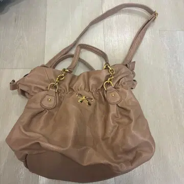 로페피크닉 베이지 핸드&숄더백