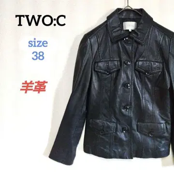 투씨 라무 가죽 자켓 싱글 라이더 헤이세이 갸루 그런지 y2k