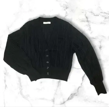 PUBLIC TOKYO 블랙 긴팔 가디건 M 사이즈