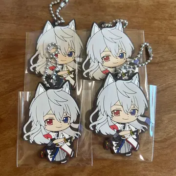 도누쿠 카라피치 러버 키링 묶음 판매 4개 세트 컬러풀 피치