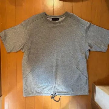 그레이 드로우 스트링 티셔츠