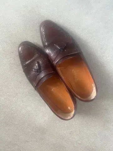 Ancien Crepins 로퍼 다크 브라운