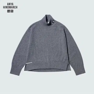 미사용 새상품 유니클로 안야 힌드마치 캐시미어 스웨터 M