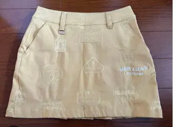 MARK&LONA 머스타드색 스커트 36